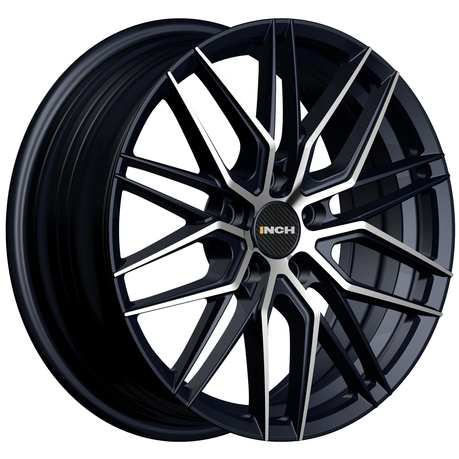 7x17/5x114,3 ET45 D60,1 FA8539 Gloss Black Machined Face (ZJH) FlowForming